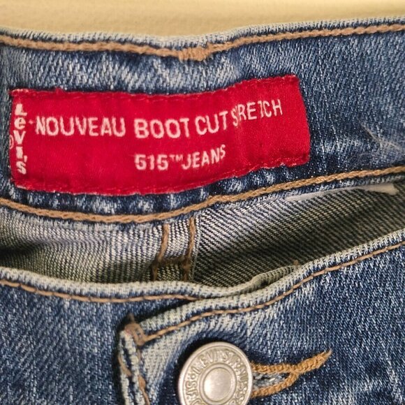 Levi's 515 Nouveau Bootcut Stretch Jeans 90s Vintage Size 34x29 - Picture 3 of 5